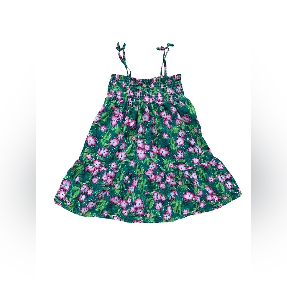 Janie and Jack Size 6 Hibiscus Smocked Sundress